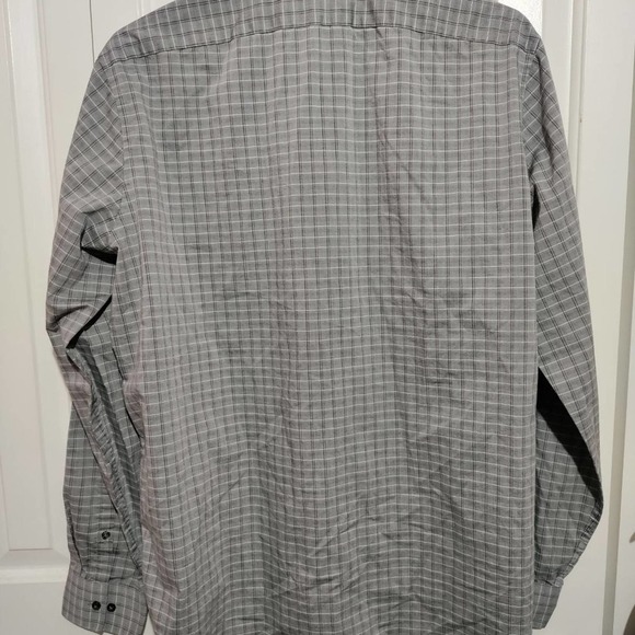 Calvin Klein XL long sleeve button down shirt gray - Picture 3 of 4